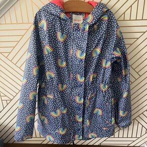 Cat & Jack Kids' Navy Rainbow Raincoat, 7-8yr